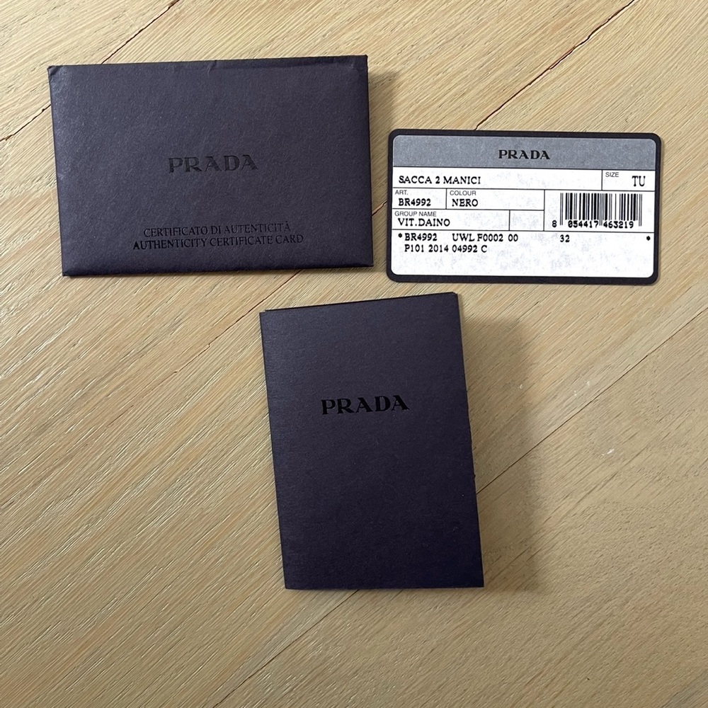 Prada Black Leather Shoulder Bag with Gold Accents - Picture 3 of 5
